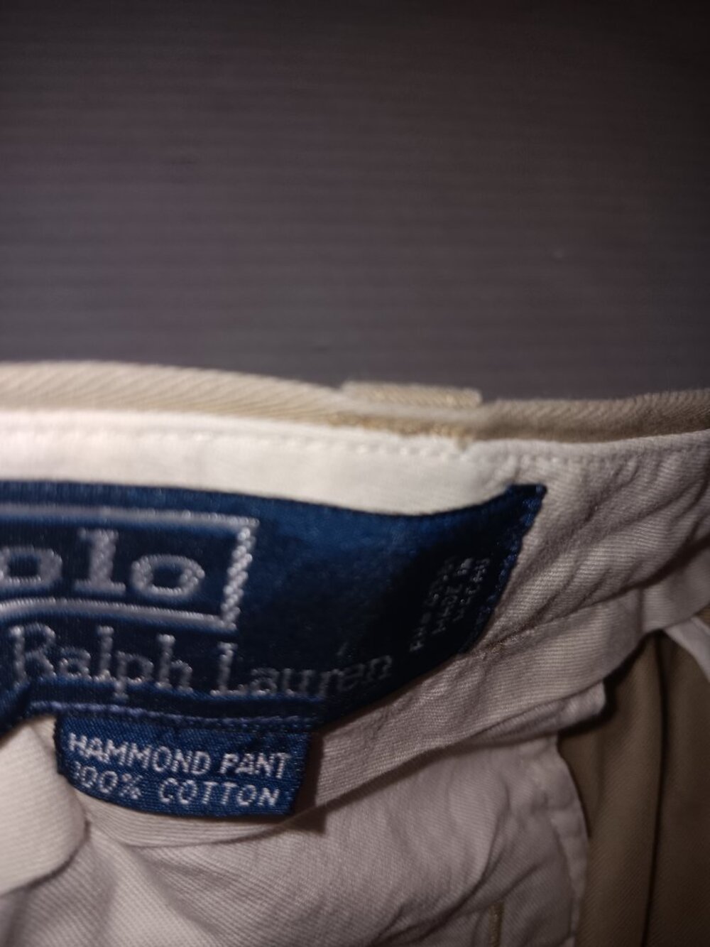 POLO RALPH LAUREN HAMMOND CUFFED HEM KHAKI PANTS - Picture 8 of 13